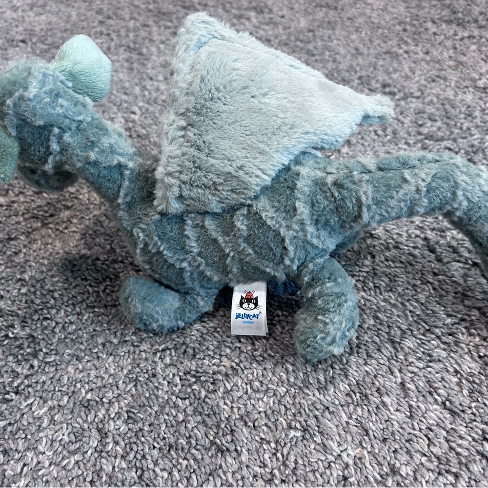 Jellycat Teal Drake Dragon Plush